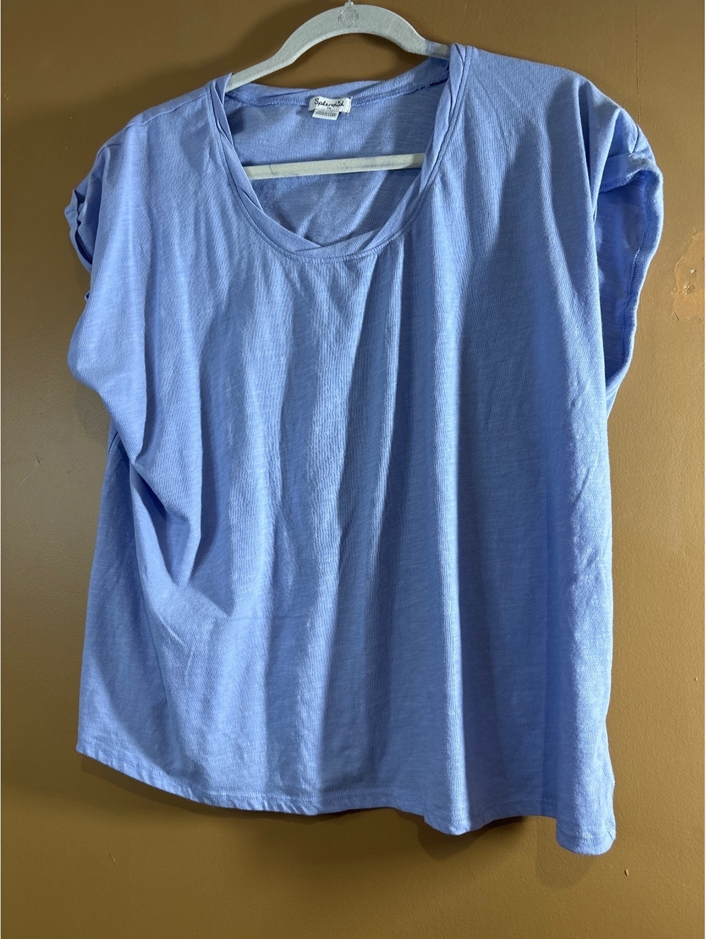 HC1185Splendid Light Blue Cotton T-Shirt 1X